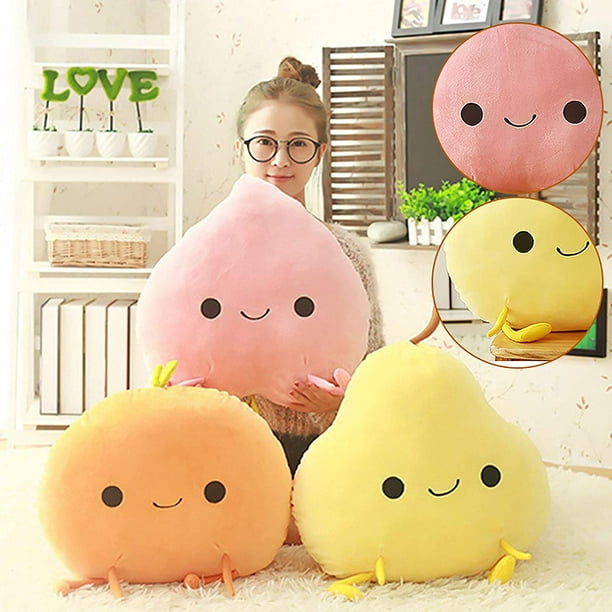 Cute Fruit Shape Stuffed Plush Toy Pillow Doll, Plush  Mango/Peach/Orange/Pear Back Cushion, Kawaii Fruits Plushies Pillow  Decoration, Cuddly Soft Toy Ornament for Home, Holiday Birthday Gift  (Mango) 