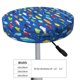 thumbnail image 4 of Disketp Submarines And Whales Funda Redonda para Taburete, Funda de Cojín para Silla de Bar Suave y Elástica-13 inch, 4 of 7