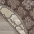 thumbnail image 6 of Nourison Easy Care 8' x Round Brown Modern Rug, 6 of 10