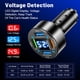 thumbnail image 2 of Cargador De Coche Cargador de coche de 66 W Adaptador de corriente de luz azul de 4 puertos USB PD QC 3.0 para iPhone Samsung DQrwqpou Accesorios para autos y motos, 2 of 4