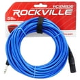 thumbnail image 3 of 4 Rockville 30' Male REAN XLR to 1/4'' TRS Cable (2 Red and 2 Blue), 3 of 5