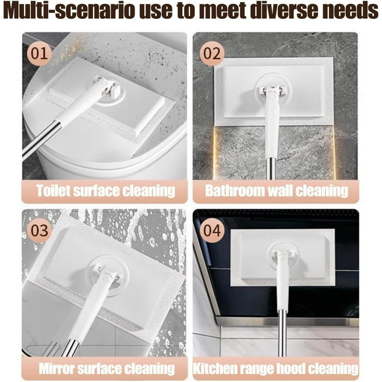 Dweilmop met drukklemsysteem, mini-mop met automatische