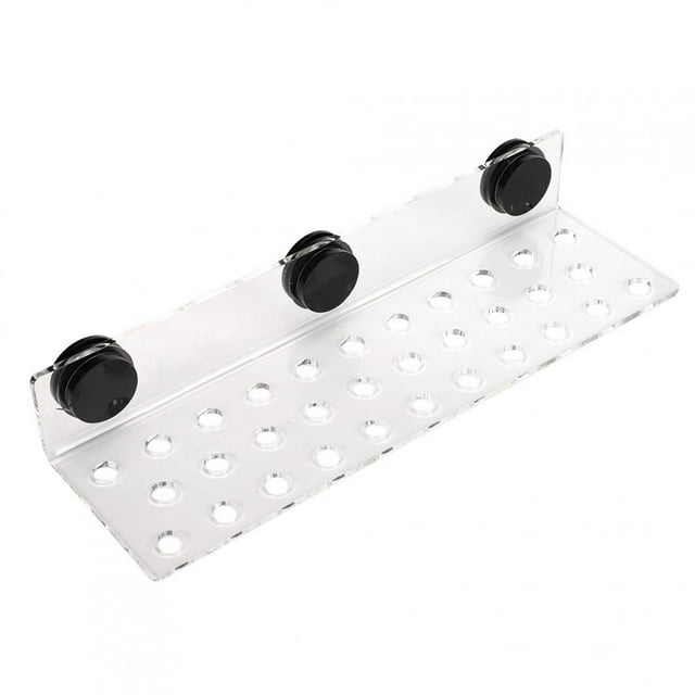 Frag Rack, Clear Acrylic Coral Holder Window Shelf Aquarium Plant Holder Strong Suction Coral Frag Rack Rack Bracket for Aquarium, Household Fish Tanks