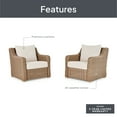 thumbnail image 6 of Better Homes & Gardens Bellamy Outdoor 2pk Lounge Chairs, Cream, 6 of 11