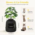thumbnail image 4 of Norcho Hidden Cat Litter Box Enclosure, Plant Corner Furniture, Black, 4 of 9