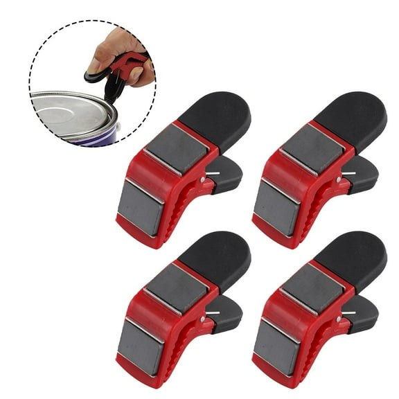 4Pcs Magnetic Paint Brush Holder Clips Tin Opener Diy Tool For Home Improvement