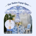 thumbnail image 6 of LAGarden Our Beach Portable Umbrella for Sand Beech Wood Pole Carry Bag with Printed Porcelain Love Cute Garden Parasol, 6 of 9
