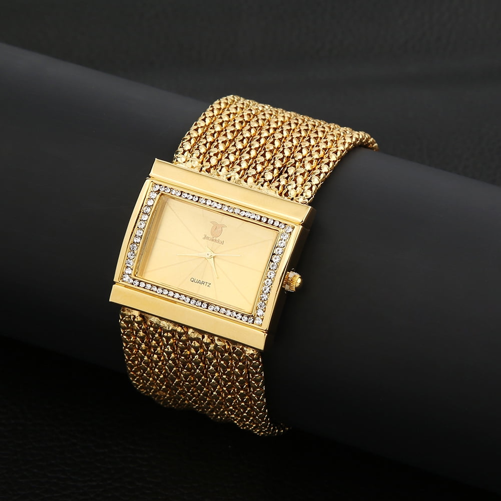 Broad chain watches for ladies hot sale