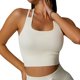 thumbnail image 4 of Camisetas Sin Mangas De Yoga, Sujetador De Entrenamiento De Cuello Cuadrado Con Dobladillo Acanalado, Correa Doble Transpirable Para Gimnasio ANGGREK Cocina, Decoración y Otros, 4 of 5