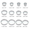 EOTVIA 12 Pcs Donut Hole Cookie Cutter Set for Baking, Graduated