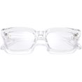 thumbnail image 4 of FEISEDY Classic Square Eyewear Non-prescription Thick Glasses Frame for Women B2461, 4 of 15