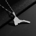 thumbnail image 2 of Ruiboury Collier Carte en Acier Inoxydable Doré Rétro Européen et Américain Nouvel Pendentif, 2 of 7