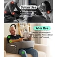 thumbnail image 2 of Soft Lap Desk Pillow for Adult, Extra Large Reading Pillow with Pocket, Arm Rest Pillow, Memory Foam Bed Rest Pillow can Reading, Working in Bed Floor Sofa (Grey), 2 of 7