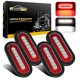 thumbnail image 1 of Luces traseras para remolque Partsam, luz de freno LED ovalada de 6.3 pulgadas, 1 of 7