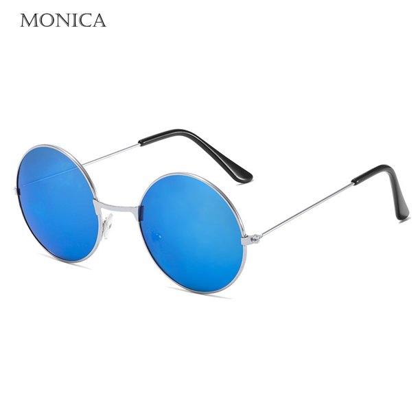 Gafas de sol Retro Vintage Punk para hombres y mujeres, gafas de sol populares de pesca, ocio, gafas de sol redondas de Metal, gafas de sol de moda UV400