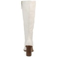 thumbnail image 3 of Journee Signature Womens Genuine Leather Tamori Extra Wide Calf Square Toe Inside Zip Knee High Boots, 3 of 8