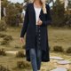 thumbnail image 1 of ICHUANYI Clearance Women's And Winter Sweater Coat Cardigan Long Sleeve Blouse Clothing Loose Tops(Navy, M) ICHUANYI WER2023081514140, 1 of 5