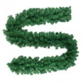 thumbnail image 1 of Guirnalda verde navideña de hiedra Artificial, guirnalda verde no iluminada, corona giratoria, decoración navideña para chimenea de navideña 220 sucursal, 1 of 8