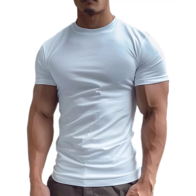 Playera Hombre,5pzas/100% Algodon/slim Fit Tacto Extra Suave