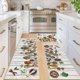 thumbnail image 1 of Juego de alfombras de cocina Vaukki Boho, 3 piezas, lavables y antideslizantes, 1 of 9
