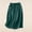 Green, variant on Womens Cotton Linen Skirts Summer A Line Flowy Casual Dresses Drawstring High Waist Button Down Midi Skirts