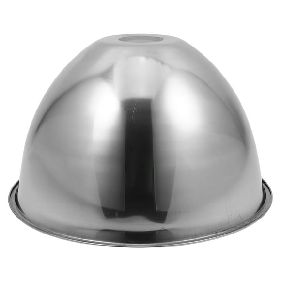 Outdoor Waterproof Pendant Light Shade Stainless Steel Lamp Cover for Factory and Workshop Rainproof Lighting Guard 26cm
