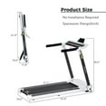 thumbnail image 2 of Portable Foldable Treadmill, 3.5HP Electric Motorized Running Machine for Home Use, 14KM/H Max Speed & 330LBS Capacity, with Bluetooth Speaker and APP Control for Fitness Jogging Walking, 2 of 11
