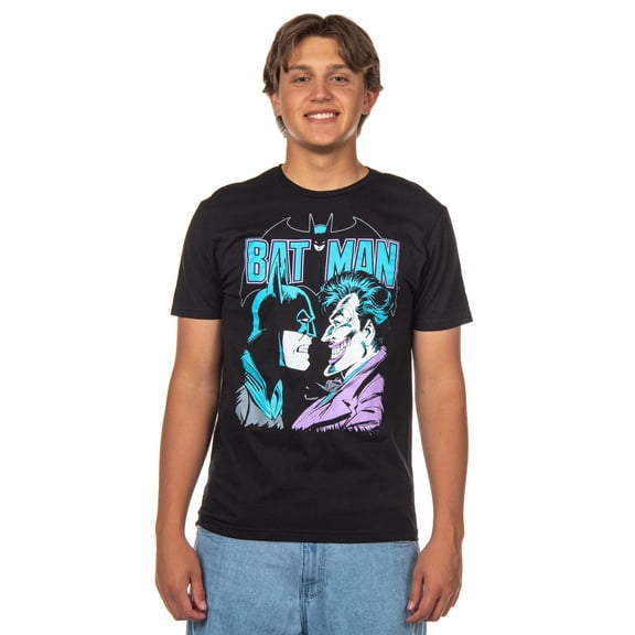 DC Comics Batman Shirt Mens The Joker Adult Short Sleeve Graphic Tee For Men And Women
