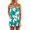Mint Green, variant on Women's Casual off Shoulder Jumpsuit Fashion Printed Ruffled High Waist Summer Beach Vacation Short Romper (XL, Blue)