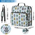 thumbnail image 2 of FORMRS Zipper Binder with Shoulder Strap 2-inch Ring 500 Sheet Capacity File Bag, Blue Cartoon Robot Pattern, 2 of 5