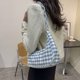 thumbnail image 4 of Bolso de hombro con cadena acrílica para mujer bolsa de hombro Ehuebsd con estampado a cuadros de tela Oxford informal pequeño, 4 of 9