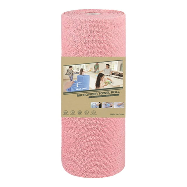 GiLiling Rouleau de Chiffon de Nettoyage en Microfibre, 20 Serviettes Réutilisables et Lavables, Chiffons Très Absorbants pour le Nettoyage de la Cuisine, le Detailing de Voiture et le Séchage Efficace de la Vaisselle