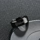 thumbnail image 3 of Anillo de joyería de acero inoxidable para hombres y mujeres, anillos negros, banda de compromiso de boda, espejo de calidad, joyería masculina personalizada, moda, 3 of 4