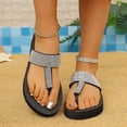 thumbnail image 5 of ShiShine Women's Supportive Flip Flops Comfortable Casual Summer Beach Thong Sandals, 5 of 9