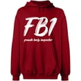 thumbnail image 2 of OXI Hoodie Sweatshirt - Female Body Inspector, Basic Casual Hoodie for Men's and Women Fleece Hoodie Long Sleeve - Antiquee Cherry Small, 2 of 3