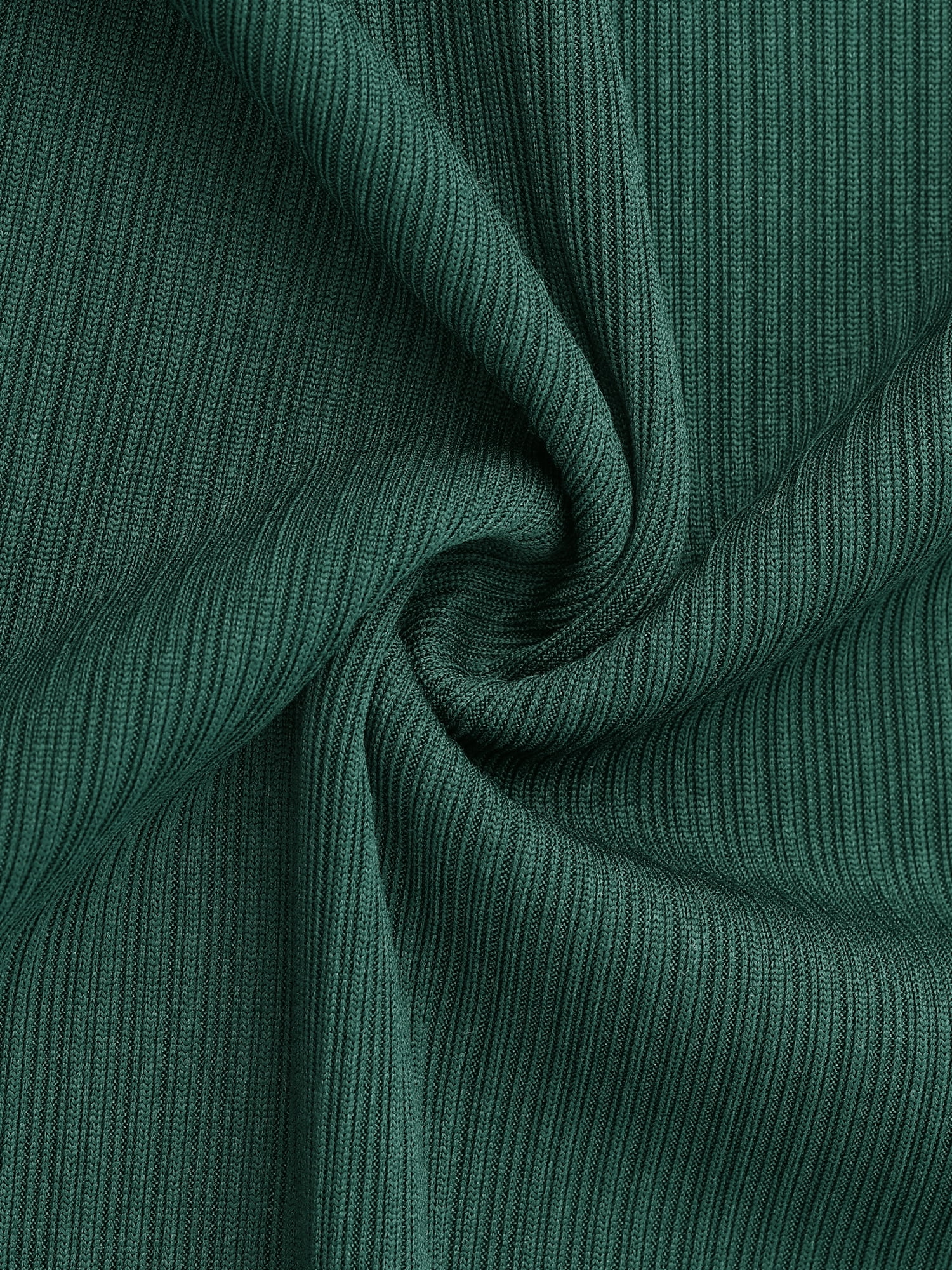 DARING DIVA Women's Wide Leg High Waist Ribbed Knit Loungewear XS Dark Green