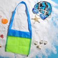 thumbnail image 5 of Christmas Saving Clearance! Sruiluo Mesh Beach Bag Children's Tote Bag Foldable Toy Storage Bag Small Messenger Bag Kids Shell Collecting Bag Market Grocery Picnic Tote, Green A, 5 of 7
