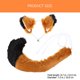 thumbnail image 3 of 1 Set Female Hair Decor Animals Tail Festival Headdress Eye-catching Headdress, 3 of 3