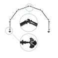 thumbnail image 2 of Florence 13/16" 6-Sided Bay Window Curtain Rod - Black, 2 of 3