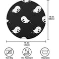 thumbnail image 2 of SKYSONIC Halloween Ghost Round Placemats for Dining Table Set of 6 Washable Decorative Colorful Circle Non-Slip Heat Resistant Table Mats for Kitchen Tables Holiday Party Decor, 2 of 5