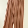thumbnail image 4 of cocolona Womens Summer Casual Plus Size Pleated Pants Elastic Waist Drawstring Wide Leg Vacation Lounge Trousers, 4 of 4