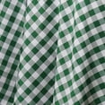 thumbnail image 3 of BalsaCircle 60" x 126" Gingham Checkered Polyester Tablecloth Green and White, 3 of 5