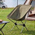thumbnail image 3 of LAUSAINT HOME Ultralight Folding Camping Moon Chair, Heavy Duty 280 Lbs Portable Backpacking Chair, Padded Lightweight Outdoor Lawn Beach Chair with Carry Bag for Adult Camping Hiking Travel, Green, 3 of 12
