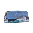 thumbnail image 2 of Uemuo Lighthouse in Havana Printed Leather Pencil Case, Pencil Pouch, Portable Pencil Bag, Pen Case for& Office, 2 of 7