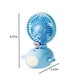 thumbnail image 4 of Fiudx Ventilador con Forma de Avión, Diseño de Mascota Adorable, Alimentación Por Usb, Mini Enfriador de Escritorio, Dirección Del Viento de 90°, Humidificación Por Pulverización, Compacto y Silencio, 4 of 7