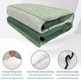 thumbnail image 4 of Twin XL Quilt Set 68''x98'', Turquoise Ombre Lightweight Summer Bedspread Coverlet Set with 2 Pillow Shams, Farmhouse Vintage Wooden Striped Breathable All Season Quilt Bedding for Dorm/Guest Room, 4 of 9
