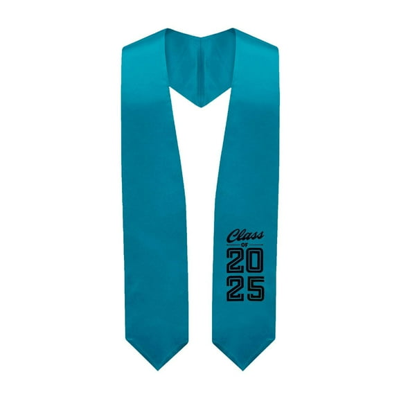 Endea Graduation Turquoise Class of 2025 Graduation Stole/Sash with Classic Tips
