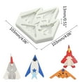 thumbnail image 6 of 3D Fighter Plane Kitchen Baking Mold Silicone Cake Decorating Tool Fondant Mould, 6 of 6