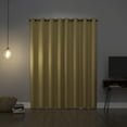 thumbnail image 4 of Sun Zero Oslo Theater Grade 100% Blackout Grommet Curtain Panel, 52"x108", Flax Yellow (Single Curtain, Rod Not Included), 4 of 8