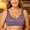 #36Purple, variant on Plus Size Front Closure Floral Bra for Women Wirefree Breathable Cotton Wide Strap Comfort Everyday Sleep Bra